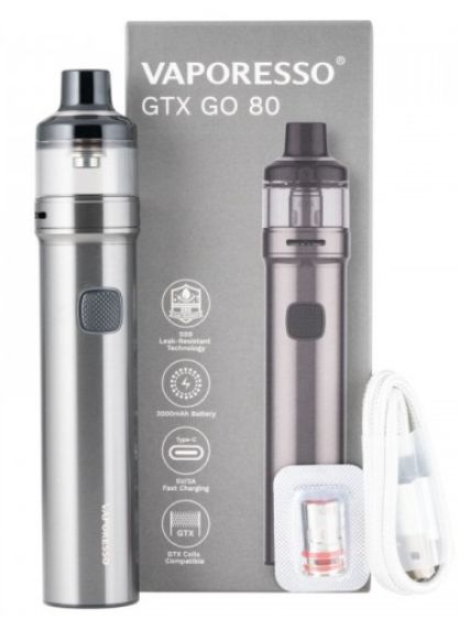 Vaporesso GTX GO 80 Kit COLORES: Negro y Gris