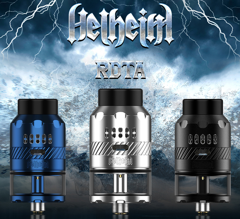 HELLVAPE HELHEIM RDTA 4.5ml - 25*51 MM COLORES: SS y Matte Full Black,