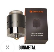 GEEK VAPE TSUNAMI REBORN "Z"-Color: Gun Metal- RDA-24 mm.