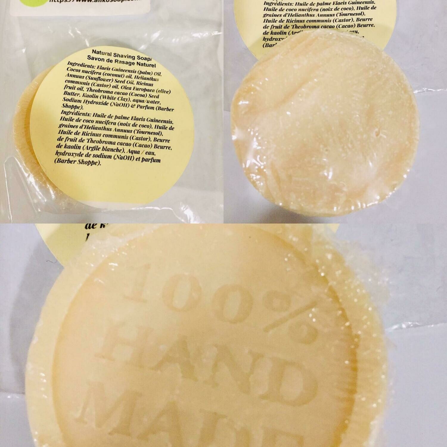 Natural Shaving Soap/ Savon de Rasage Naturel