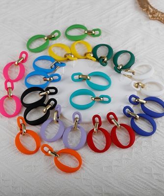 Acrylic Oval Earrings