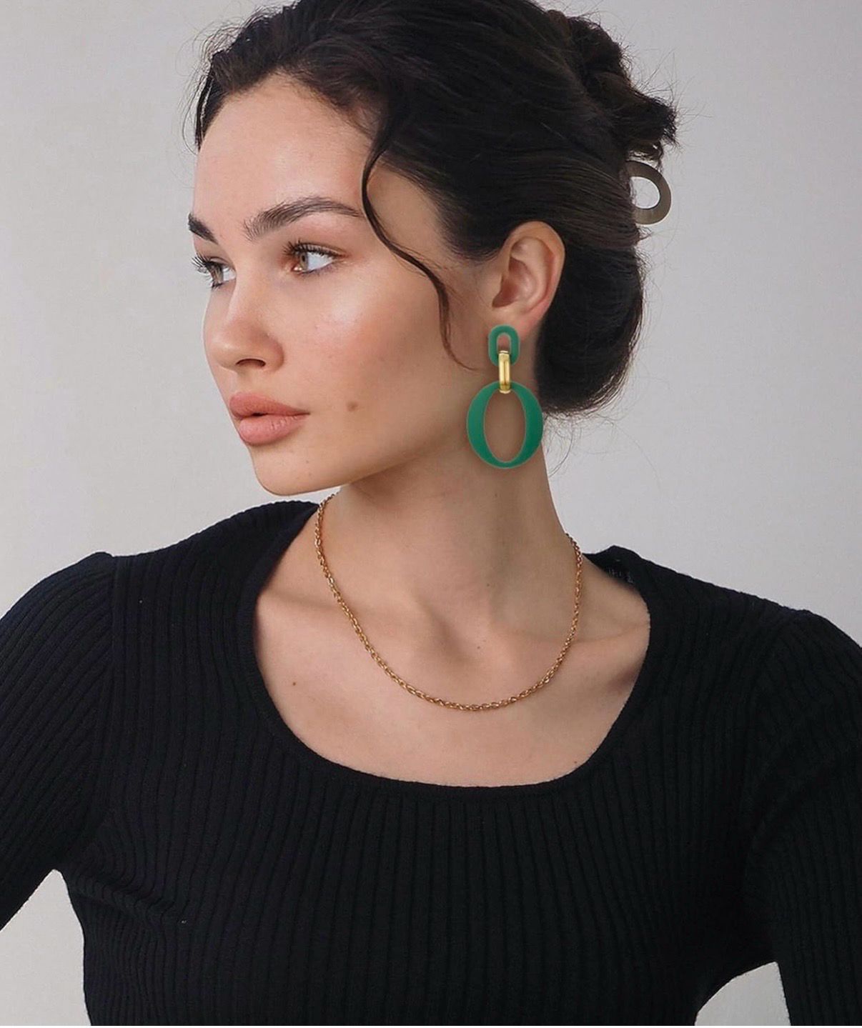 Acrylic Oval Earrings