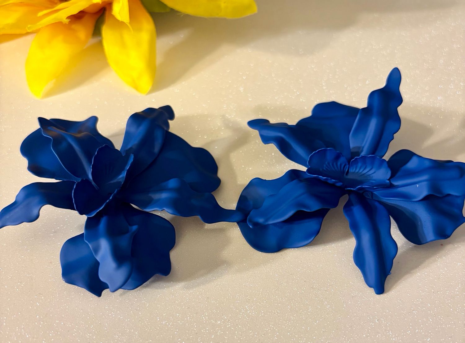 Royal Bloom Sculpted Floral Earrings