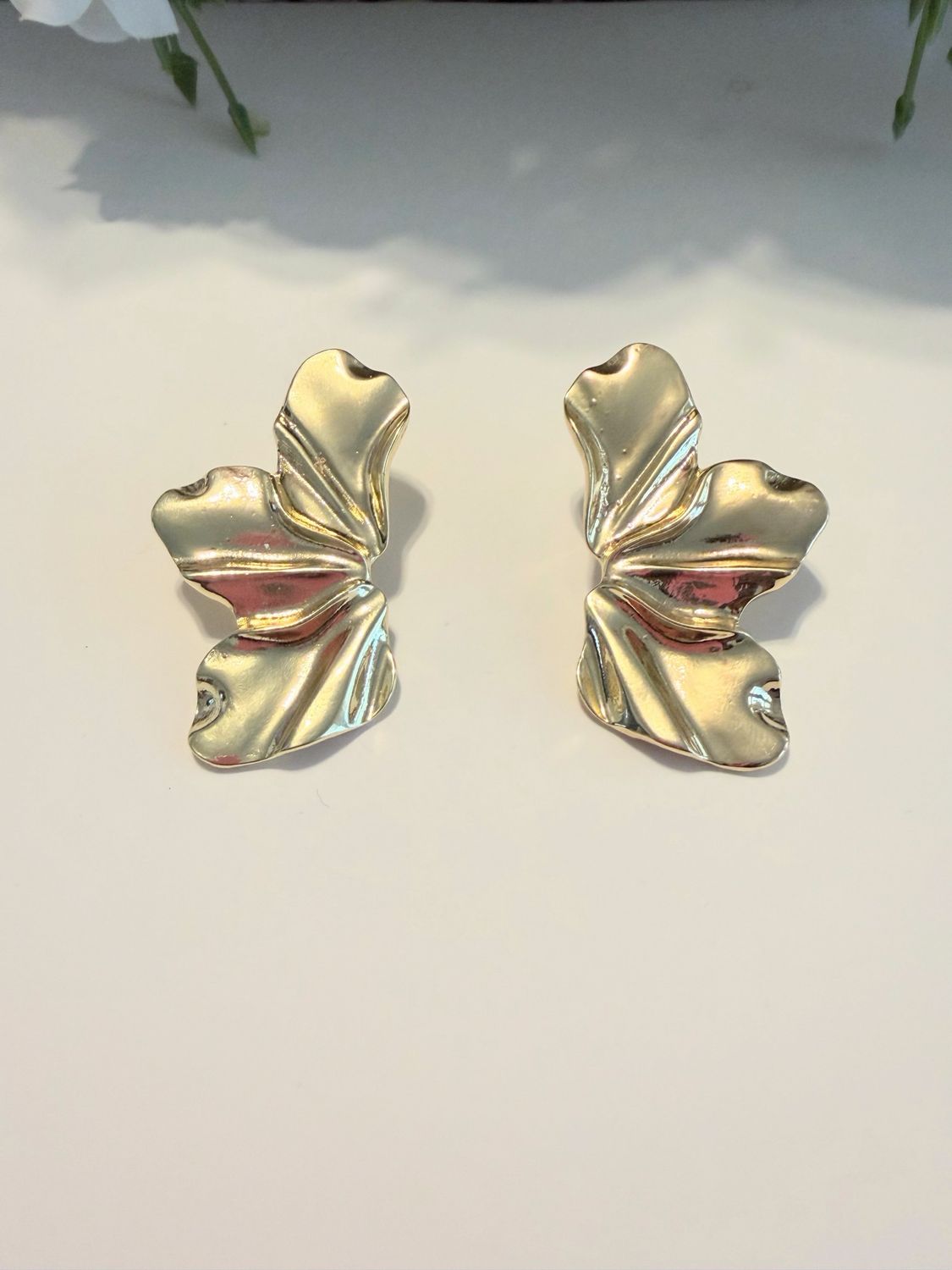 Golden Bloom Statement Earrings