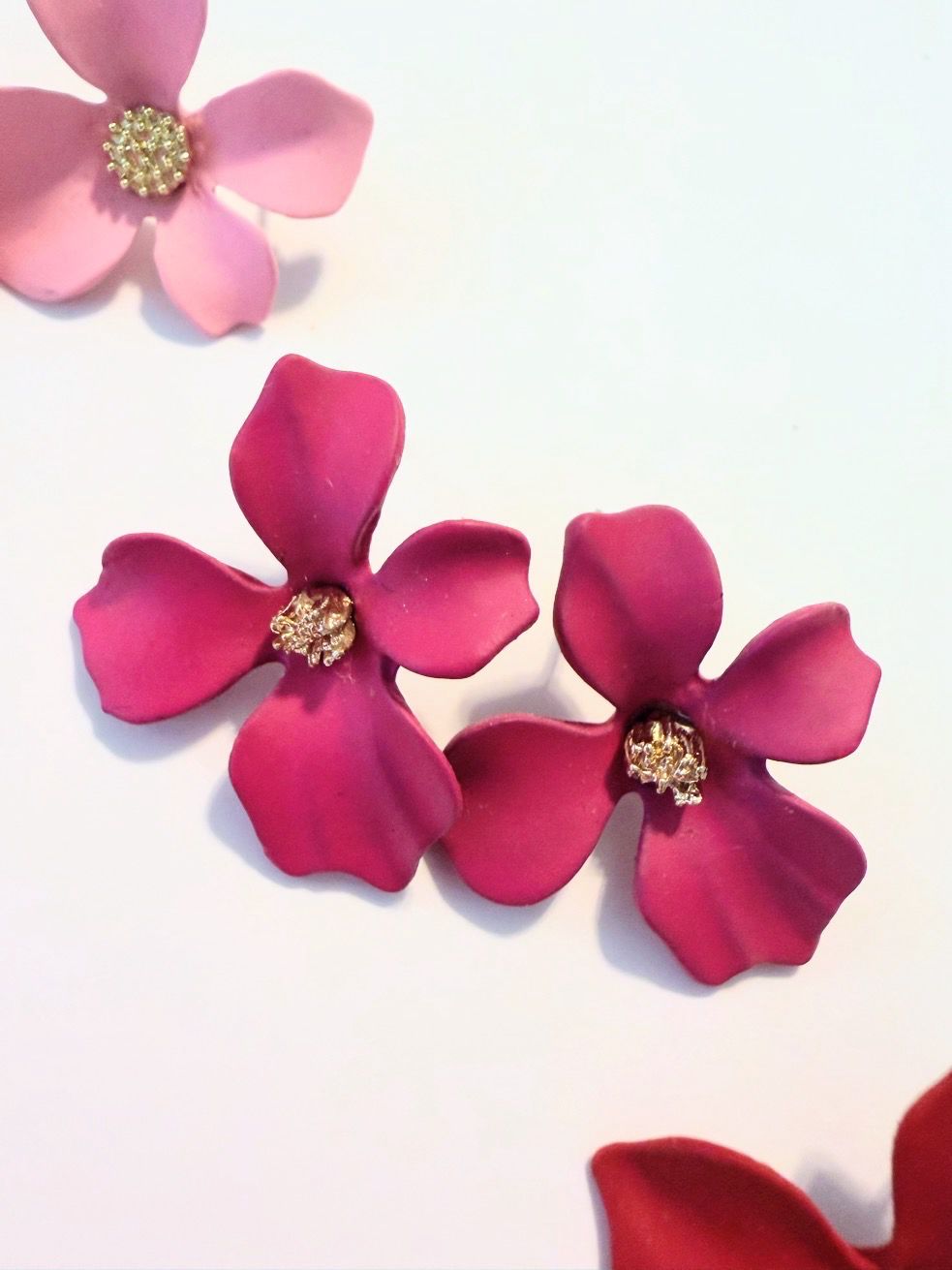 Simple Clay Floral Earrings