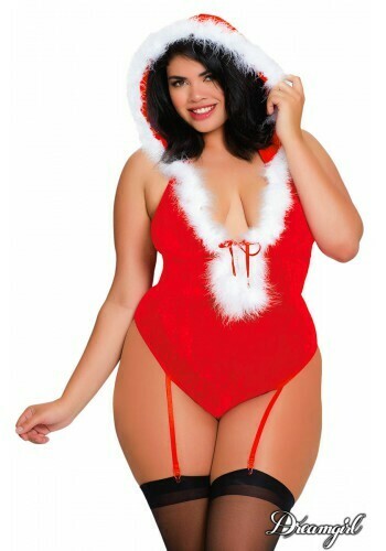 Teddy maman noël avec jarretelle OS/XL