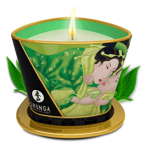 Shunga - Chandelle à Massage - Thé Vert