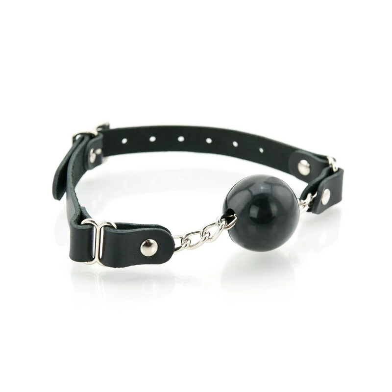 XBliss - Leather &amp; Chain Ball Gag