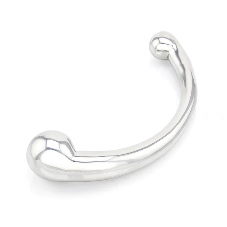 Dildo Double Courbé - Stainless Steel