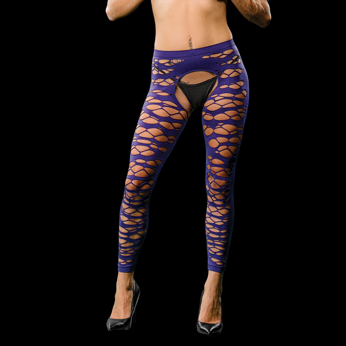 Legging/gilet 2 en 1 style mauve - OS