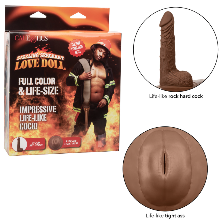 Poupée gonflable - pompier sizzling sergeant
