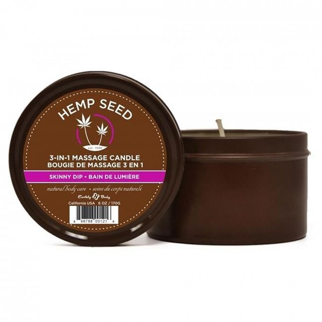 Earthly Body - HempSeed - Candle 6oz - Skinny Dip