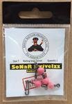 SoNaR Swivelzz, No. 7 Red regular with Hawaiian Snap, 2 count