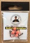 SoNaR Swivelzz, No. 7 Orange regular with Hawaiian Snap, 2 count