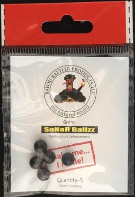 SoNaR Ballzz, 6mm, Black 5 count