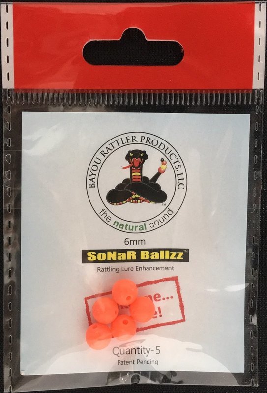 SoNaR Ballzz, 6mm, Orange 5 count