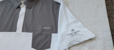 The Clean Up Polo - White (Cabo Real Logo)