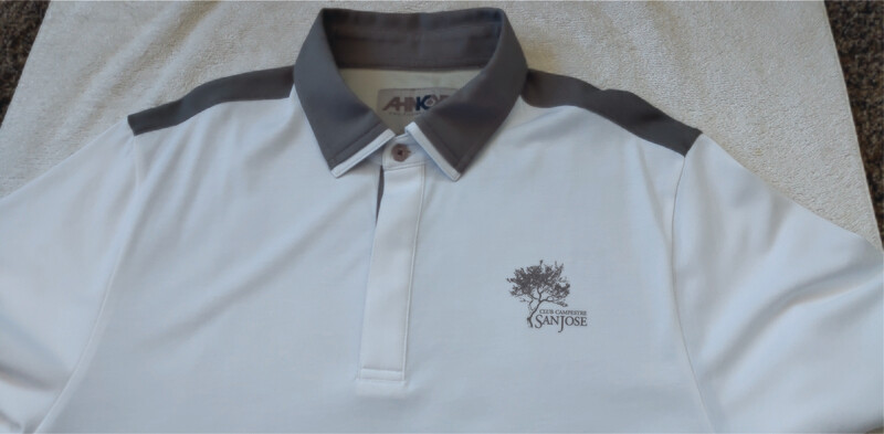 The Double Up Polo - White (CCSJ Logo)