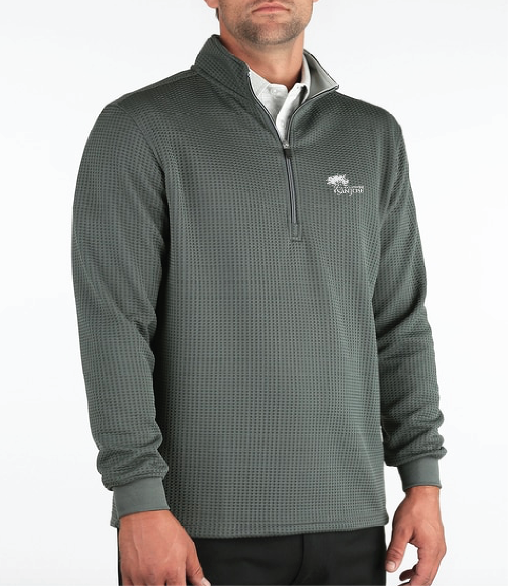 The Optic 1/4 Zip - Phantom (Club Campestre Logo)