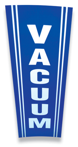 Vacuum Tank Decal - BLUE