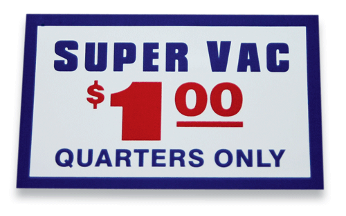 $1.00 Super Vac Decal