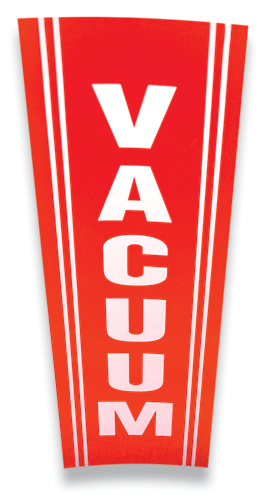 Vacuum Tank Decal - RED