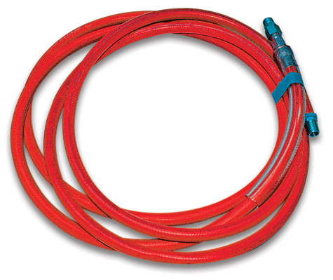 13’ Foam Brush Hose Complete - Red