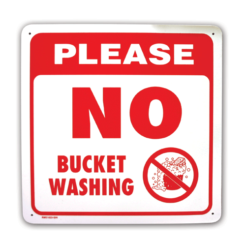No Bucket Washing - 11” x 11”