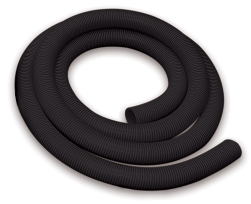 2” Vacuum Hose x 15 ft. - BLACK