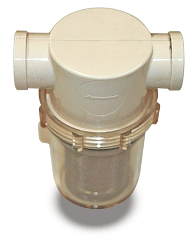 Large Clear Bowl Strainer - 3/4” F x 3/4” F - 80 Mesh