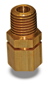 Brass Break-away Fitting 1/4x1/4"
