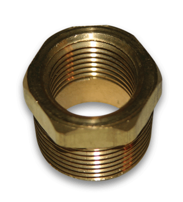 Hex Bushing - 1/4"M x 1/8"F