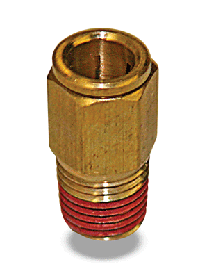 Push Male Connectors - 3/8" x 3/8"