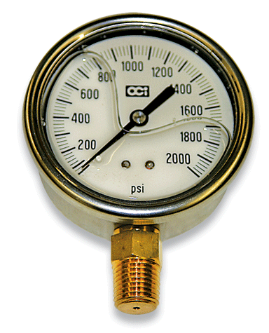Liquid Filled Gauges - 2000 psi
