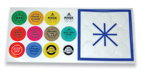 Rotary Switch Decals - 4” x 4”