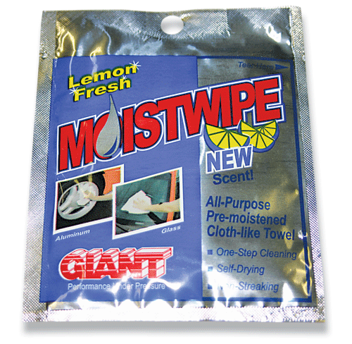 Giant Moist Wipes Glass Cleaner - 180 Case