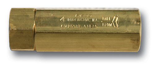 Rego Brass Check Valves - 1/4” F x F
