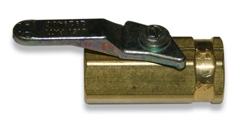 Short Handle Low-pressure Ball Valve - 1/4" F x F