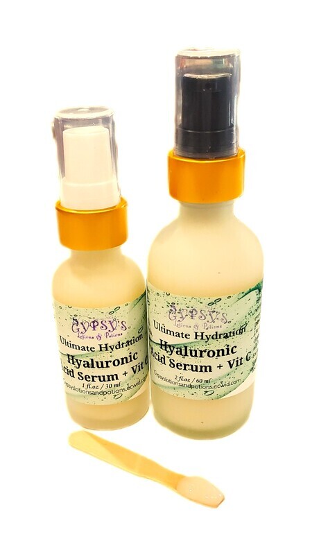 Facial Hydrating Serum, (Hyaluronic Acid + Vitamin C) - All Skin Types!