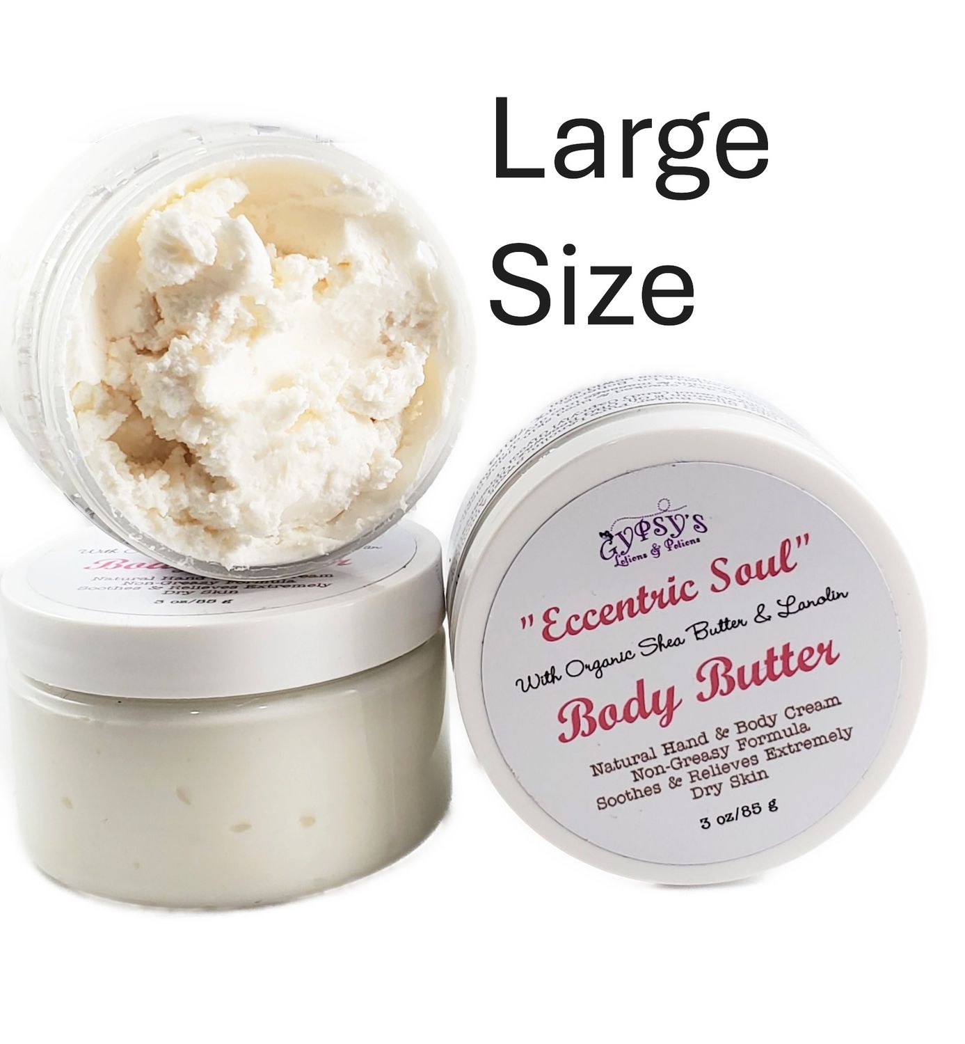 Whipped Body Butters, Extreme Dry Skin Relief (LARGE)
