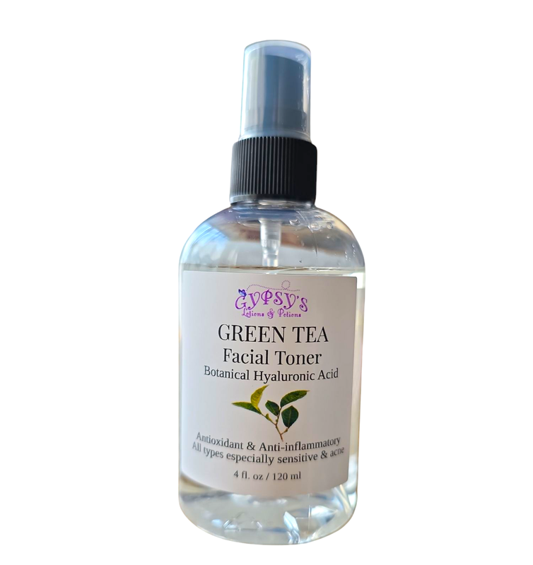 Facial Toner, Green Tea &amp; Hyaluronic Acid (Plant-based)