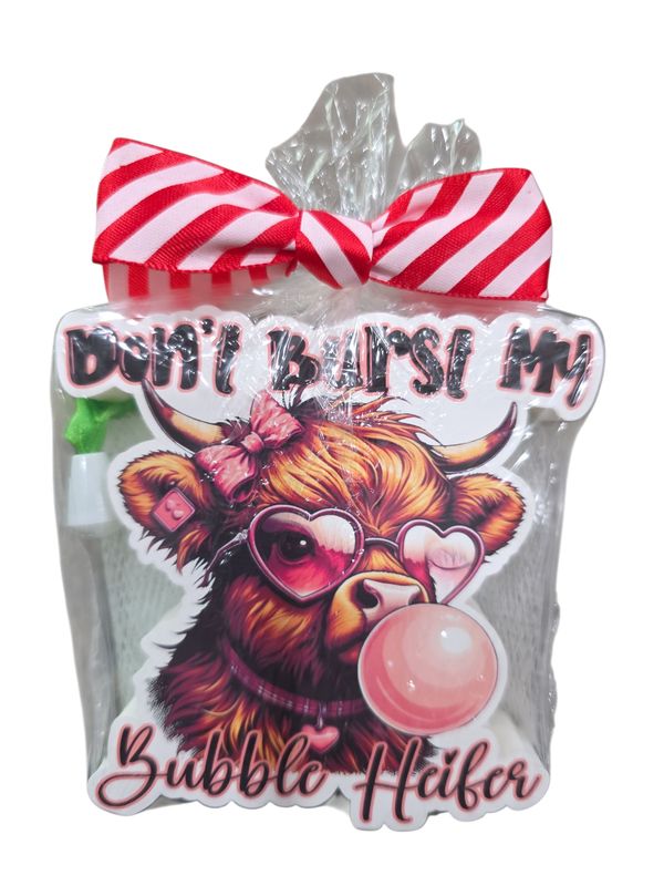 Soap, Don&#39;t Burst my Bubble Heifer (includes hanging mesh bag)