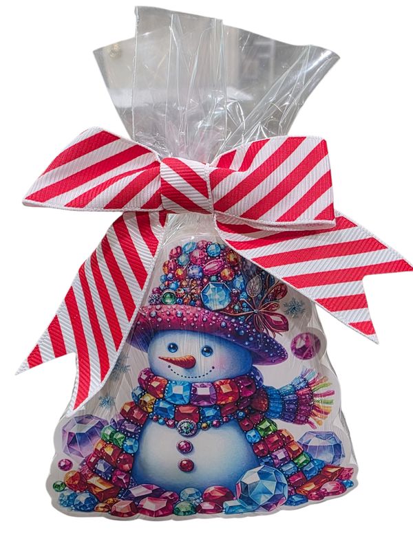 Soap, Gemstone Snowman (includes hanging mesh bag)