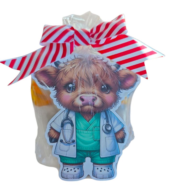 Soap, Doctor or Nurse Highland Cow (includes hanging mesh bag) Soap, Doctor or Nurse Highland Cow (includes hanging mesh bag)