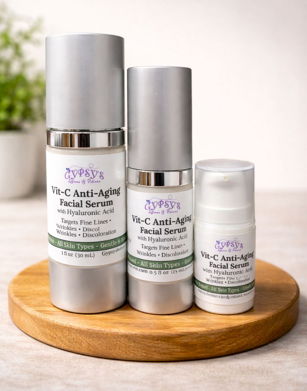 Vitamin C Anti-Aging Facial Serum – Hydrating + Brightening (All Skin Types) Vitamin C Anti-Aging Facial Serum – Hydrating + Brightening (All Skin Types)