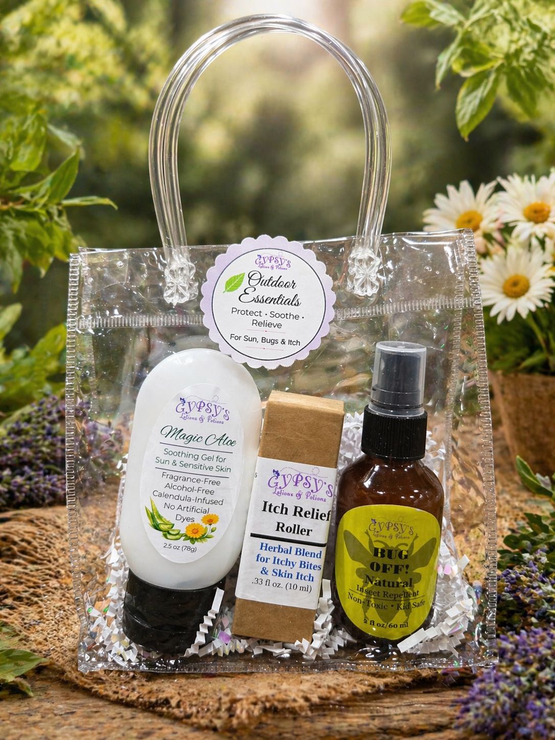 Outdoor Essentials Gift Set – Sun, Bug &amp; Itch Relief Trio