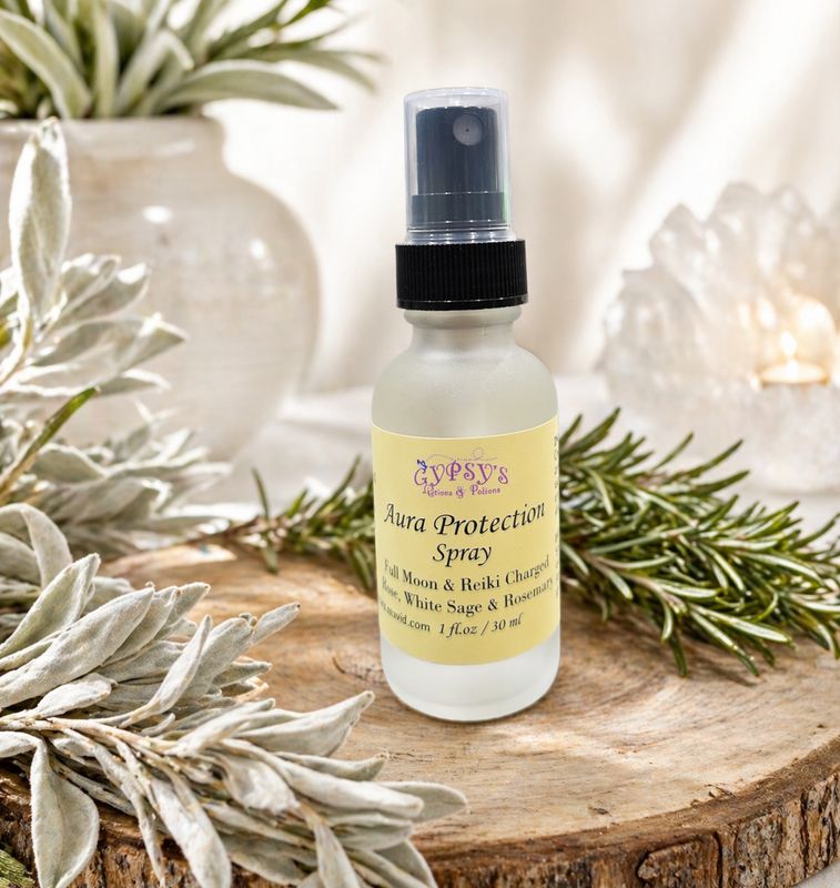 Aura Protection Spray | Full Moon & Reiki Charged Aura Protection Spray | Full Moon & Reiki Charged