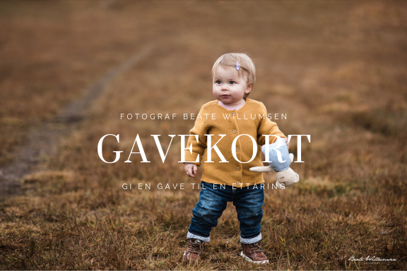 Gavekort på 1-årsfotografering Gavekort på 1-årsfotografering