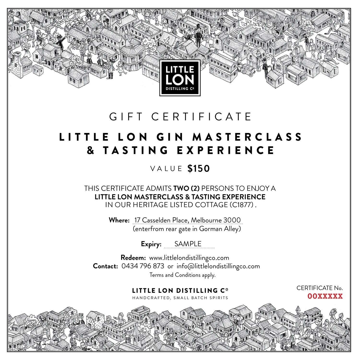 MasterClass Gift Certificate - for 2 MasterClass Gift Certificate - for 2