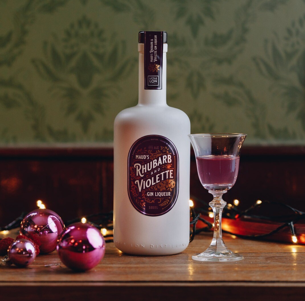 Maud&#39;s Rhubarb &amp; Violette Gin Liqueur
